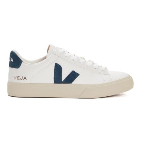 Witte Leren Sneakers Californische Stijl Veja , White , Dames