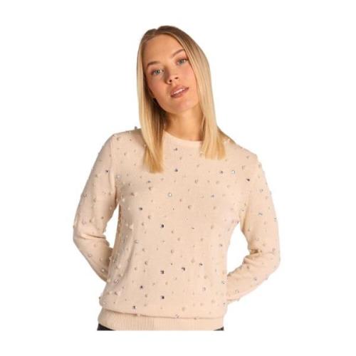 Trui met kralen Alma EN Pena , Beige , Dames