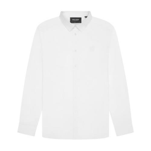 Tonal Eagle Poplin Overhemd Lyle & Scott , White , Heren