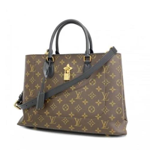 Pre-owned Fabric handbags Louis Vuitton Vintage , Brown , Dames