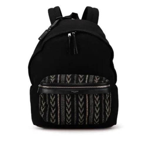 Pre-owned Canvas backpacks Yves Saint Laurent Vintage , Black , Dames