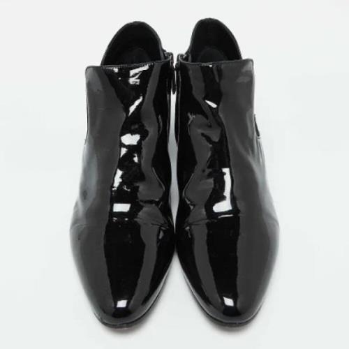 Pre-owned Leather boots Miu Miu Pre-owned , Black , Dames