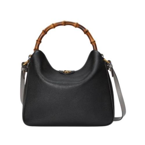 Diana Schoudertas met Bamboe Handvat Gucci , Black , Dames