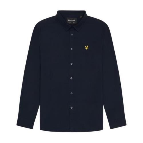 Poplin Overhemd Lange Mouw Lyle & Scott , Blue , Heren