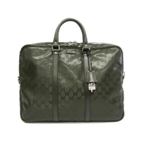 Pre-owned Leather handbags Gucci Vintage , Green , Heren