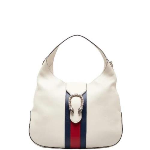 Pre-owned Leather handbags Gucci Vintage , White , Dames