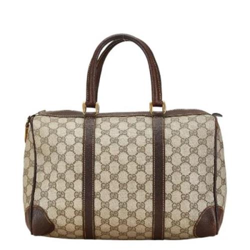 Pre-owned Canvas gucci-bags Gucci Vintage , Beige , Dames