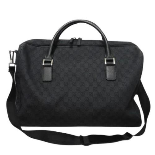 Pre-owned Canvas travel-bags Gucci Vintage , Black , Dames