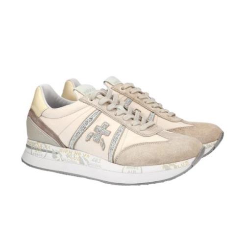 Beige Sneakers Conny 6671 voor vrouwen Premiata , Beige , Dames