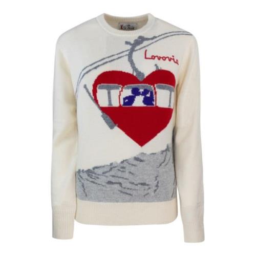 Witte Sweater New Queen MC2 Saint Barth , White , Dames