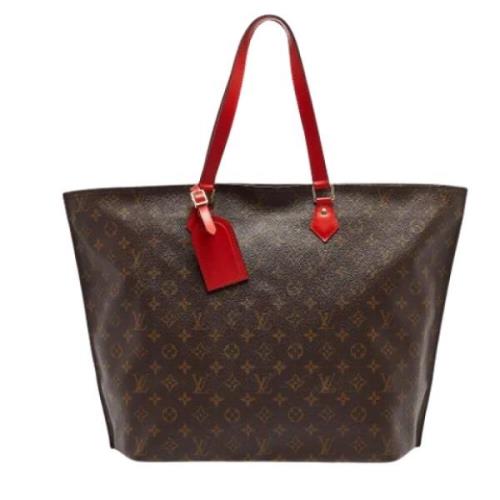 Pre-owned Leather totes Louis Vuitton Vintage , Brown , Dames