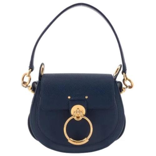 Pre-owned Leather shoulder-bags Chloé Pre-owned , Blue , Dames