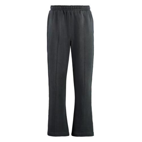 Katoenen Flare Hem Trekkoord Broek Represent , Gray , Heren