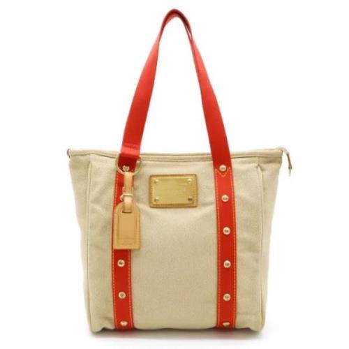 Pre-owned Canvas louis-vuitton-bags Louis Vuitton Vintage , Beige , Da...