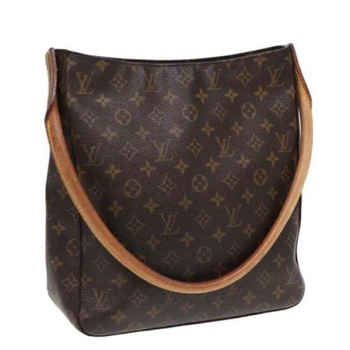 Pre-owned Canvas handbags Louis Vuitton Vintage , Brown , Dames