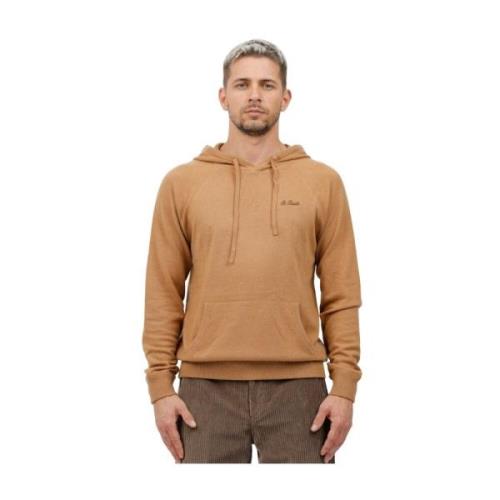 Geborduurde hoodie Willbur sweatshirt MC2 Saint Barth , Brown , Heren