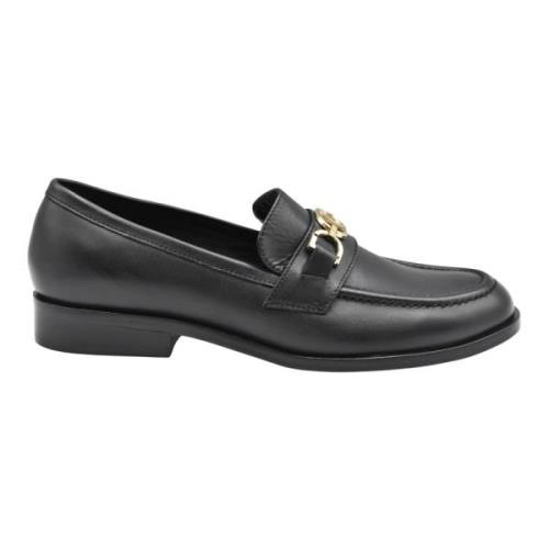 Zwarte Veterschoenen Elegante Stijl Twinset , Black , Dames