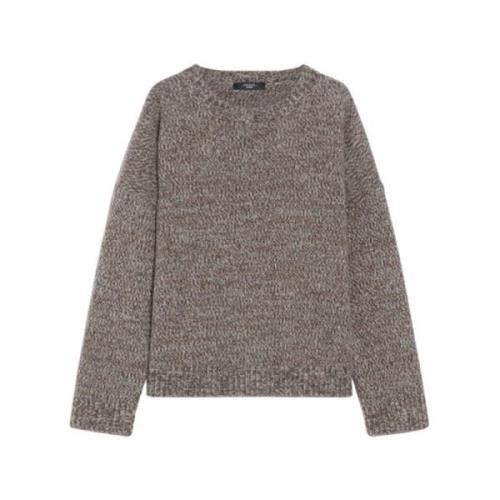 Oversized puur wollen trui Max Mara Weekend , Gray , Dames