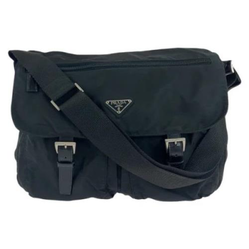 Pre-owned Canvas crossbody-bags Prada Vintage , Black , Dames