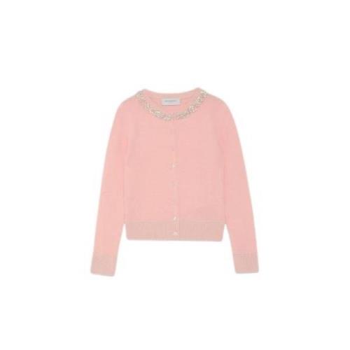 Roze vest met edelstenen Ermanno Scervino , Pink , Dames