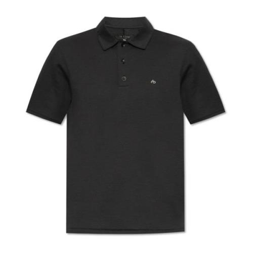 Polo Pure Rag & Bone , Black , Heren