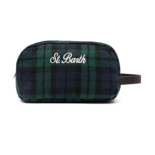 Tartan Check Flanellen Tas MC2 Saint Barth , Multicolor , Heren