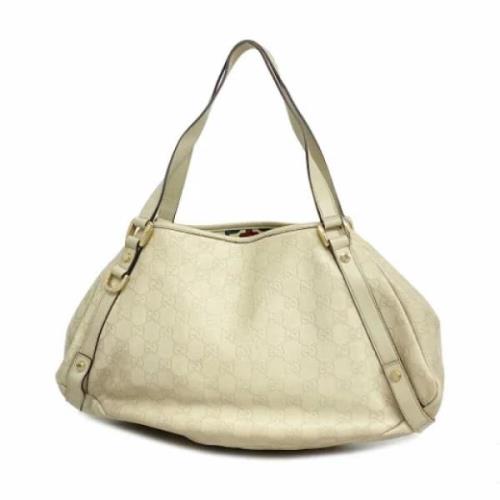 Pre-owned Leather gucci-bags Gucci Vintage , Beige , Dames