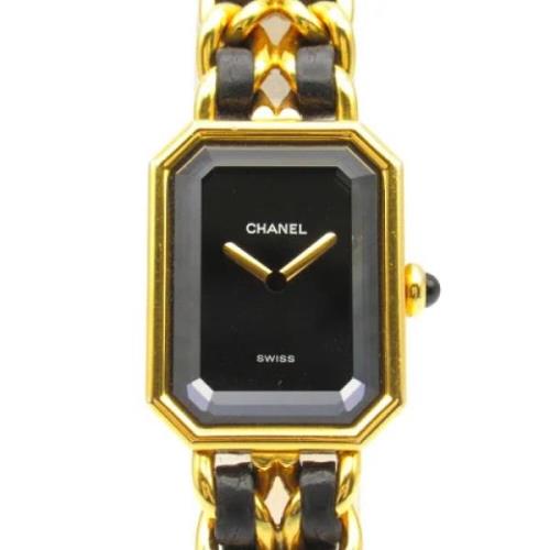 Pre-owned Metal watches Chanel Vintage , Black , Dames