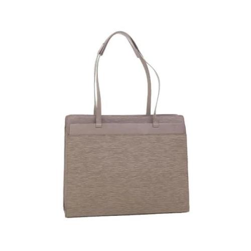 Pre-owned Leather louis-vuitton-bags Louis Vuitton Vintage , Gray , Da...