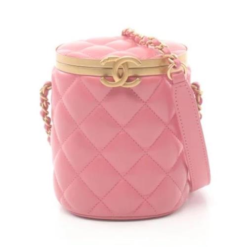 Pre-owned Leather chanel-bags Chanel Vintage , Pink , Dames