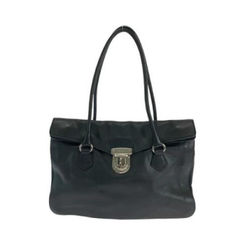 Pre-owned Leather prada-bags Prada Vintage , Black , Dames