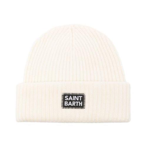 Off White Beret Hat Berry MC2 Saint Barth , White , Heren