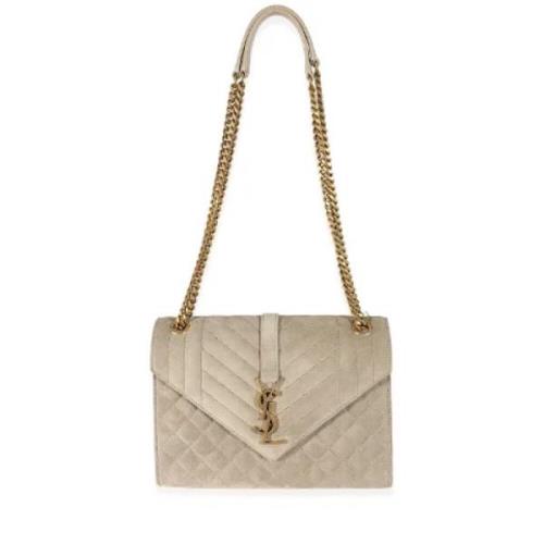 Pre-owned Canvas shoulder-bags Yves Saint Laurent Vintage , Beige , Da...