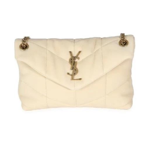 Pre-owned Leather shoulder-bags Yves Saint Laurent Vintage , Beige , D...