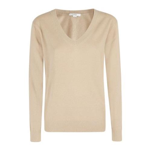 Weekend V Neck Sweater Vince , Beige , Dames