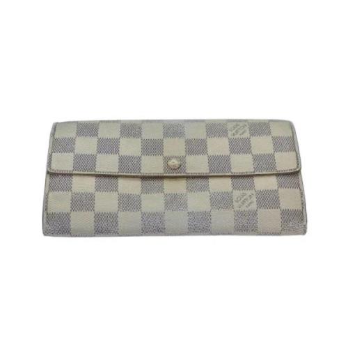 Pre-owned Canvas wallets Louis Vuitton Vintage , Beige , Dames