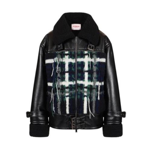 Jas met speciale pasvorm en mix van materialen Iceberg , Black , Dames