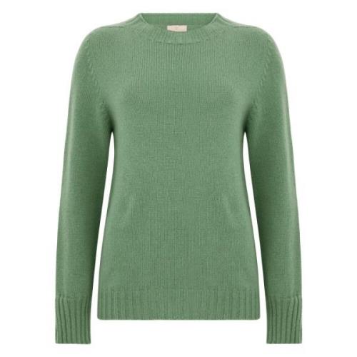 Groene Cashmere Sweater Collectie Tabaroni Cashmere , Green , Dames