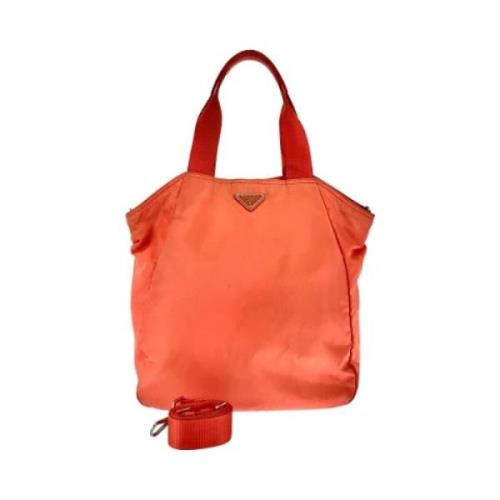 Pre-owned Canvas totes Prada Vintage , Orange , Dames