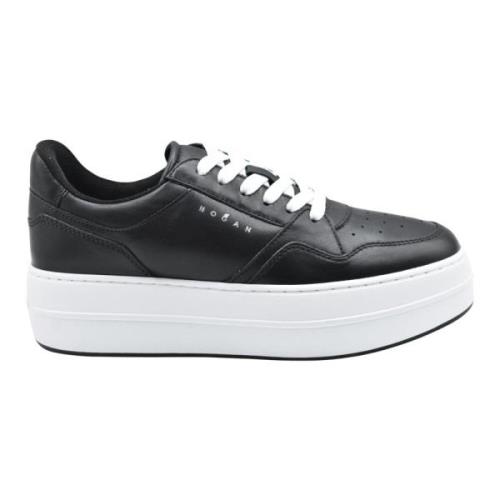 Klassieke zwarte veterschoenen Hogan , Black , Dames