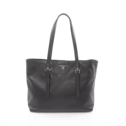 Pre-owned Leather totes Prada Vintage , Black , Dames