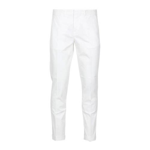 Slim-fit Trousers Fay , White , Heren