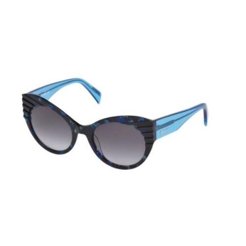 Blauw en grijs plastic zonnebril Just Cavalli , Multicolor , Dames