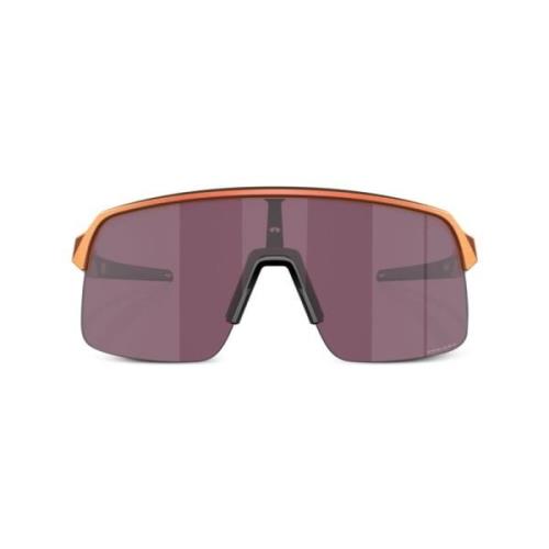 Oranje Shield Zonnebril met Paarse Lenzen Oakley , Purple , Unisex