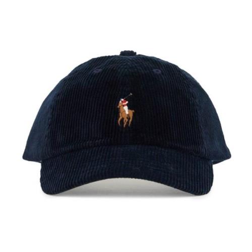 Fluweel Geribbelde Baseballpet met Geborduurde Pony Polo Ralph Lauren ...