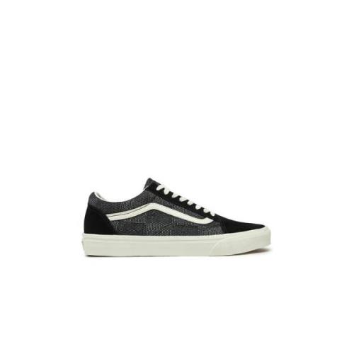 Klassieke Denim Check Sneakers Vans , Gray , Heren