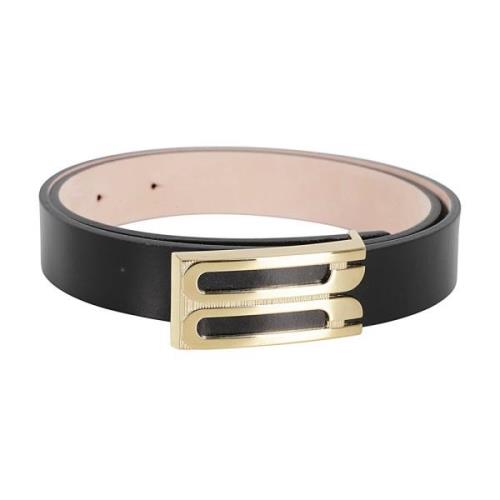 Klassieke Gesp Riem Victoria Beckham , Black , Dames