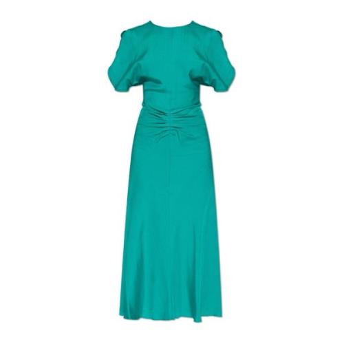 Gedrapeerde Jurk Victoria Beckham , Green , Dames