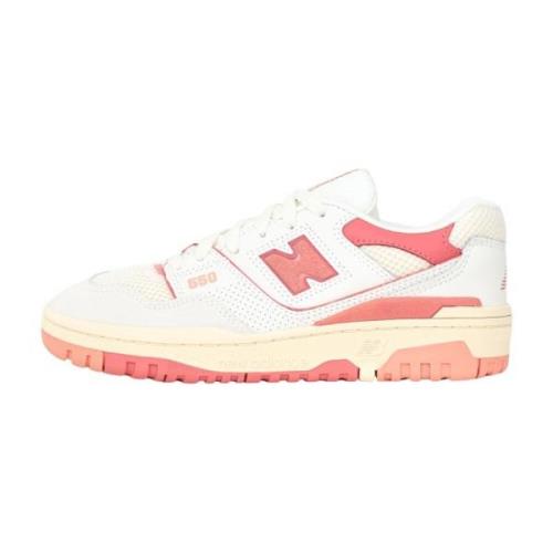 Witte en roze damessneakers jaren 90 stijl New Balance , Multicolor , ...