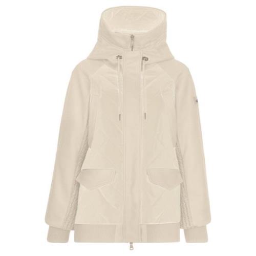 Parka IN Nylon Bright + Compact WOL add , Beige , Dames